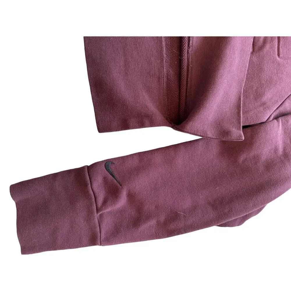 Nike DRI-Fit Top Versa Crew Sweatshirt‎ Raglan Long Sleeves Maroon Womens Size M